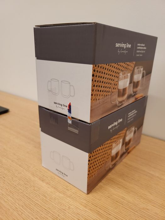 4 szklanki home&you z podwójnym szkłem