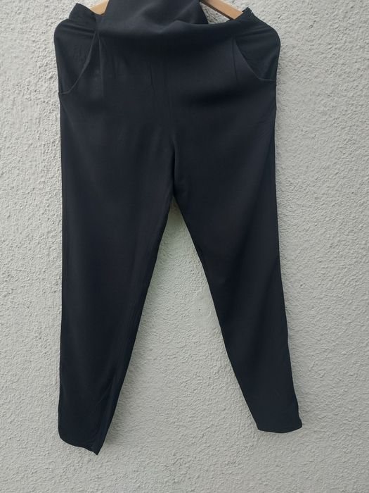 Spodnie czarne eleganckie ogrodniczki Cubus na 152