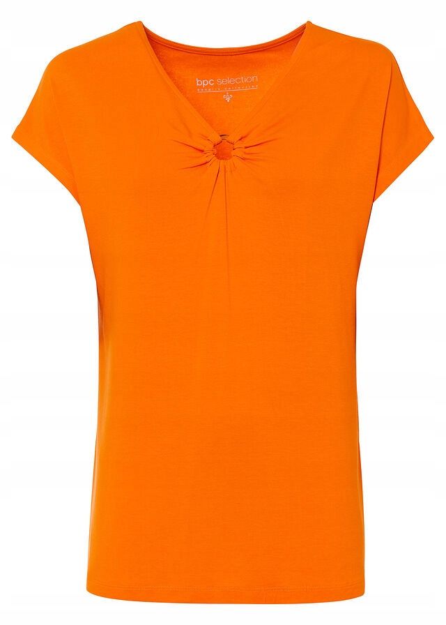 B.P.C t-shirt pomarańczowy z dekoracyjnym pierścieniem r.44/46