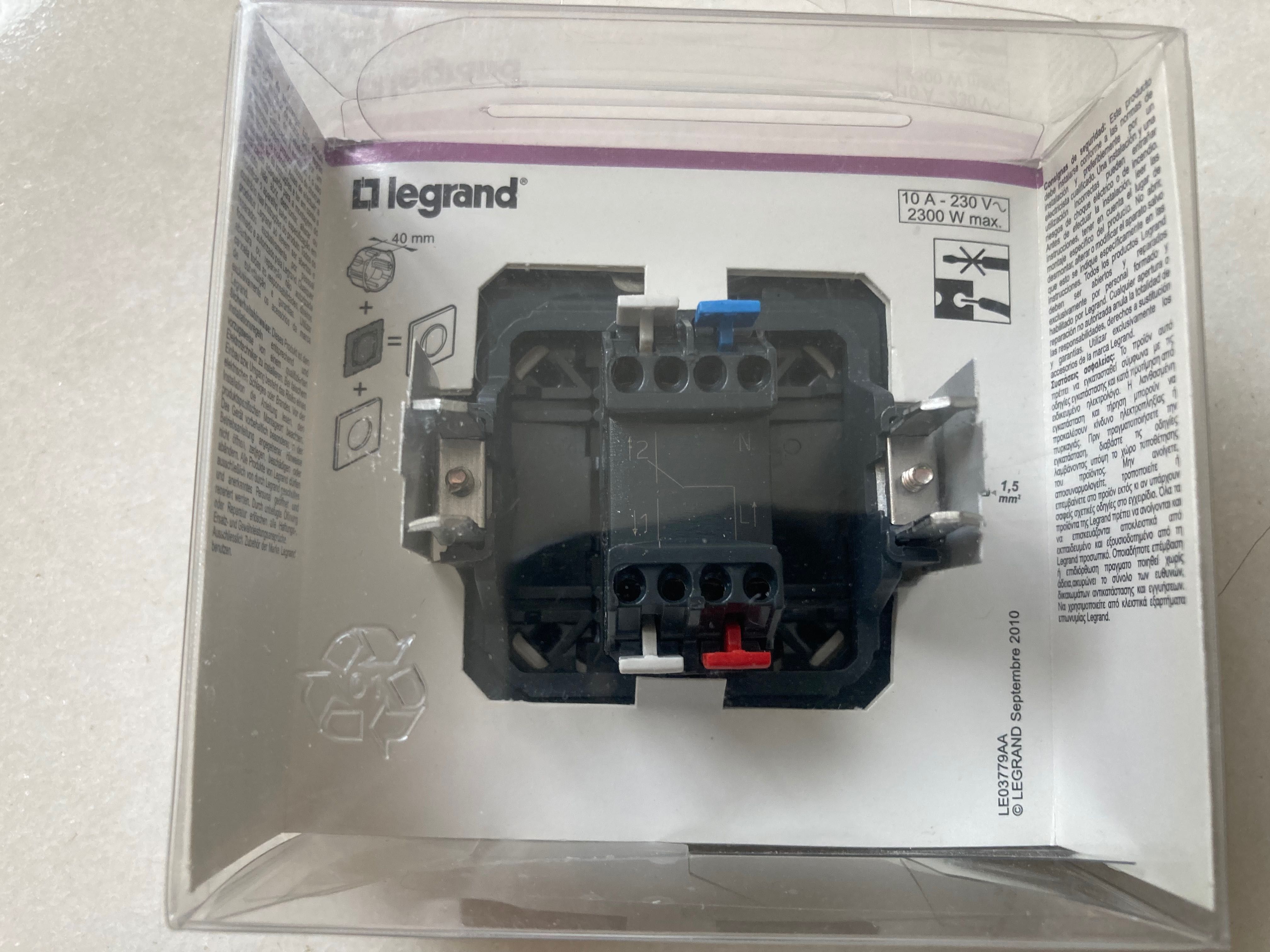 2 interruptores novos Legrand Celiane