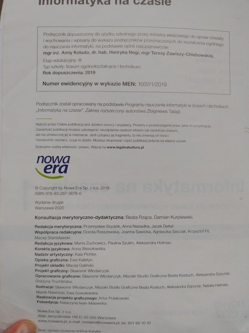 Informatyka na czasie 1 zakres rozszerzony
