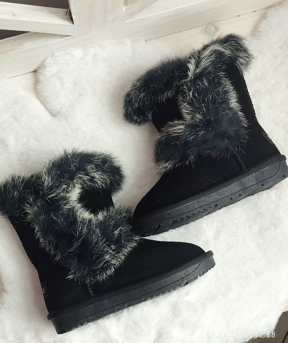 зимові уггі натуральна замша і хутро 26-31