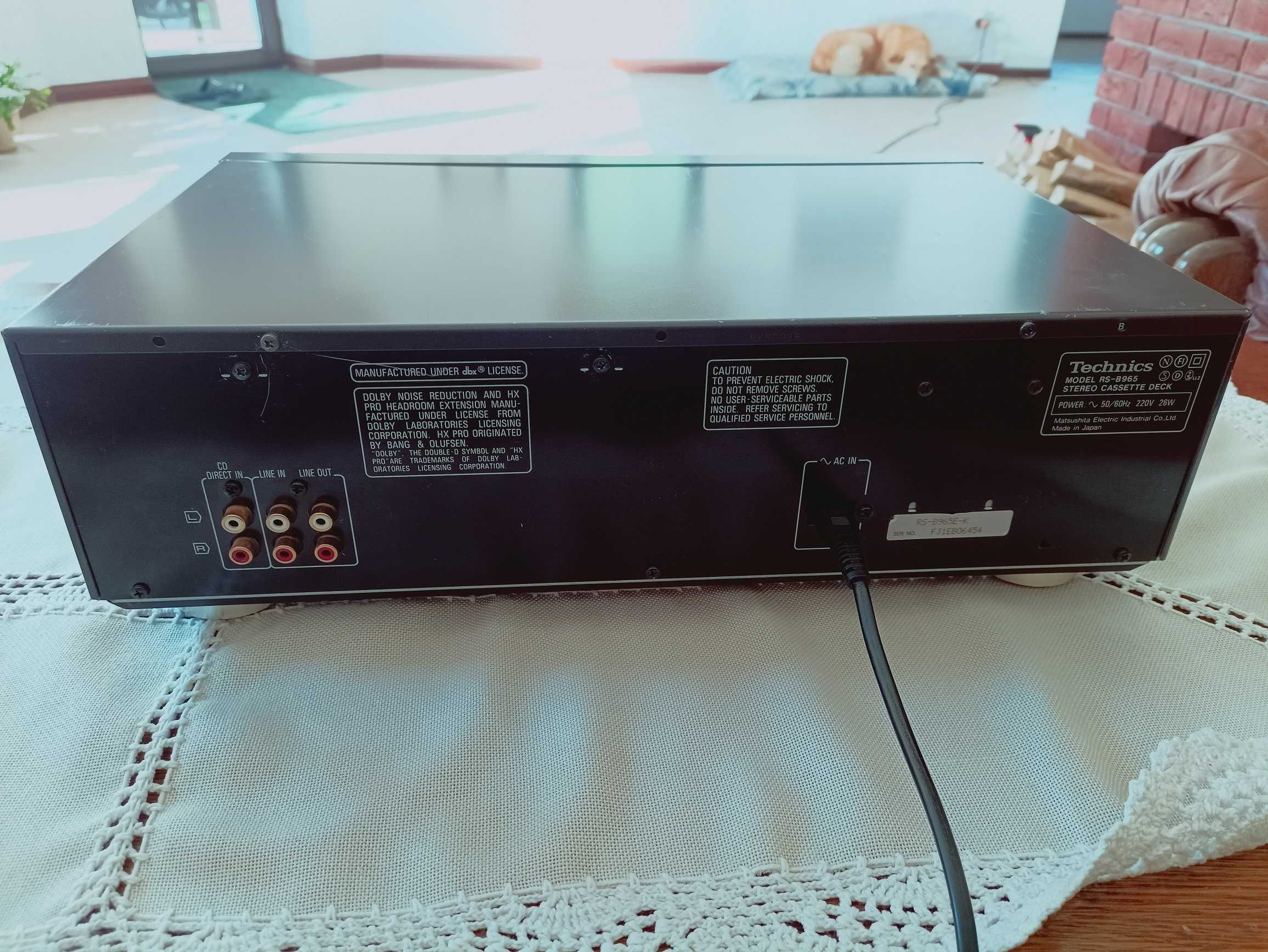 Magnetofon Kasetowy Technics RS-B965