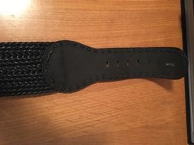 Cinto em pele e corda