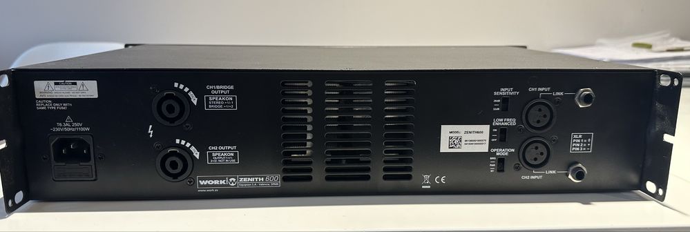 Wzmacniacz audio Work Zenith 600