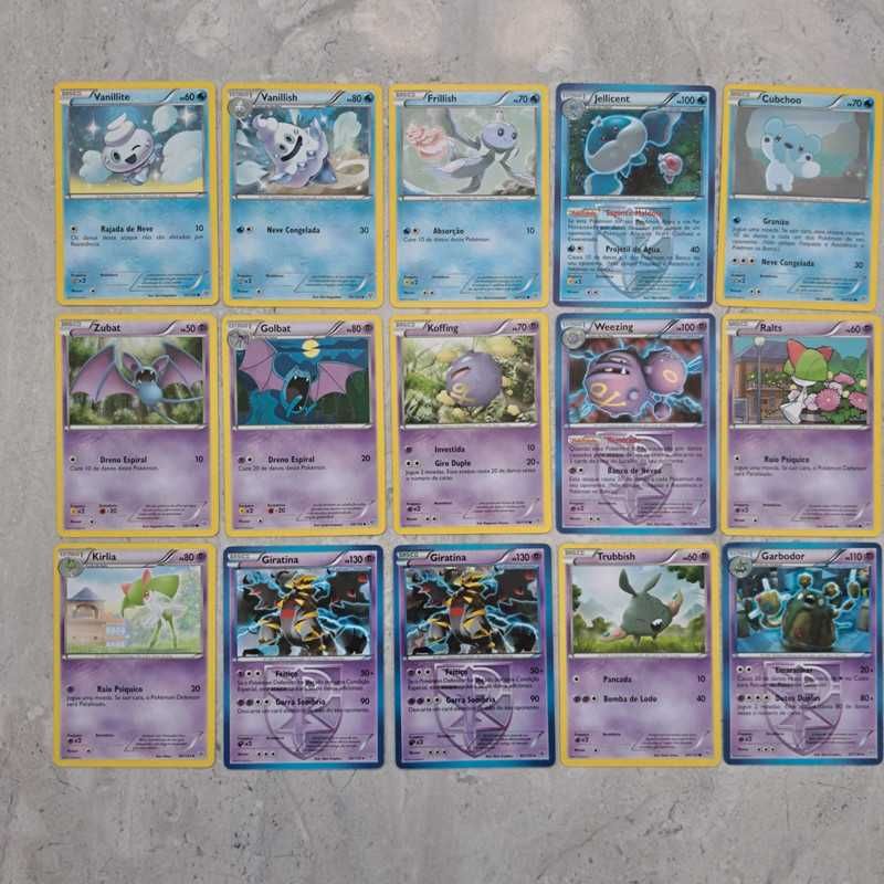 Cartas Pokemon Plasma Storm (com raras e/ou brilhantes)