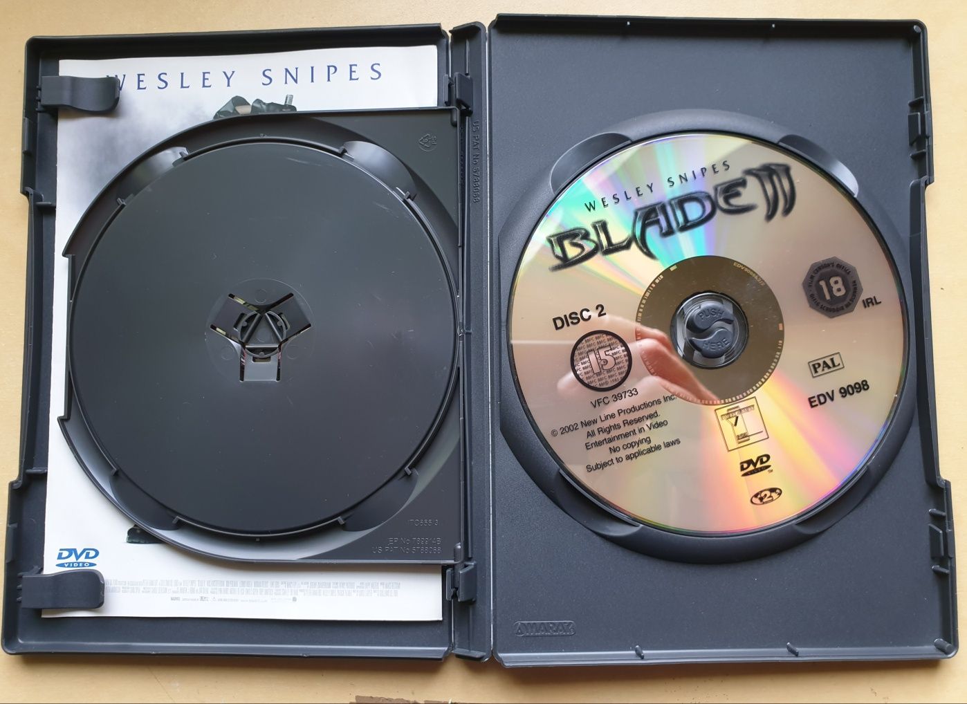 Film DVD Blade II Wesley Snipes 2 discs special editin