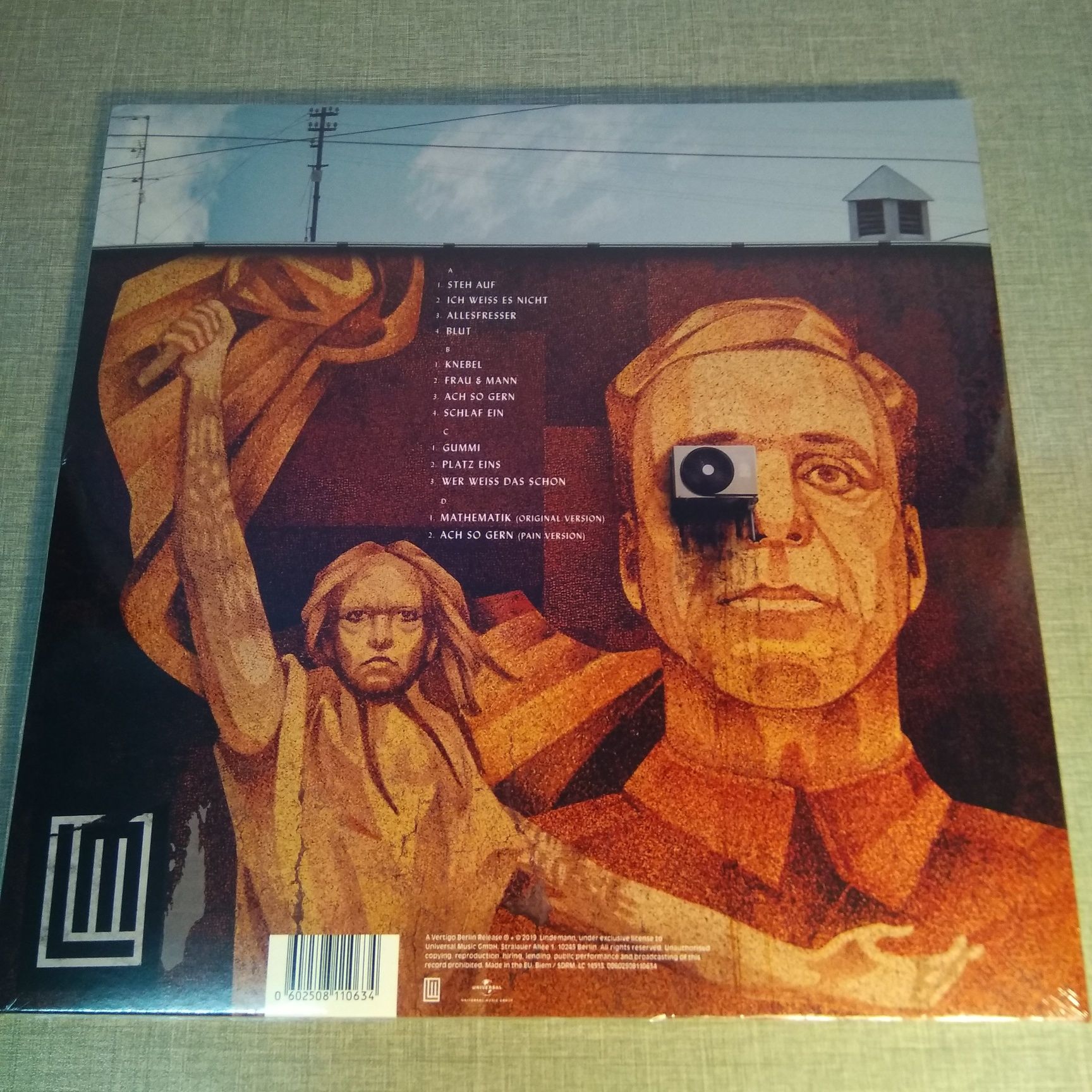 LINDEMANN : F & M 2 LP/ Rammstein / Виниловая пластинка / VL / Винил