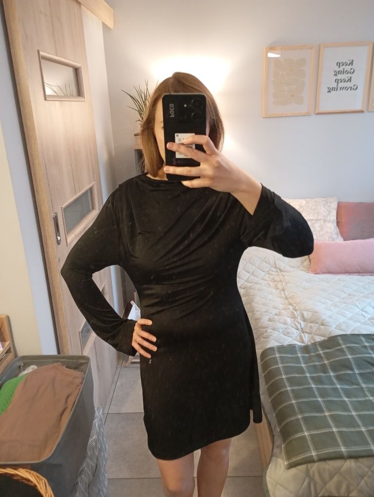 Czarna sukienka ASOS design M