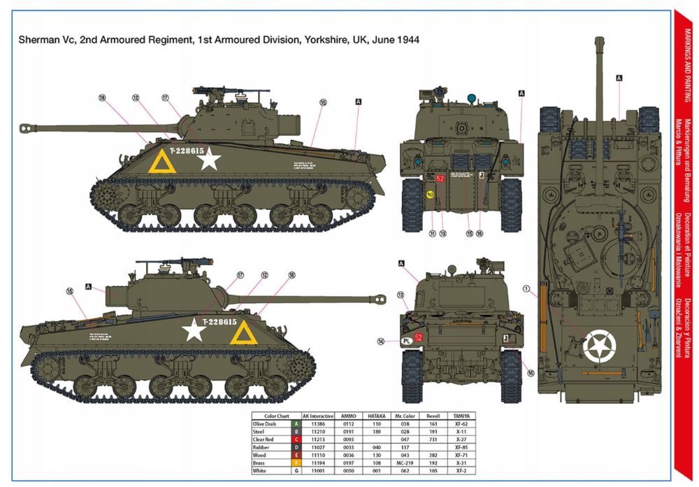 Czołg Sherman Vc Firefly Polish 1st Armoured Division 35008 Hobby 2000