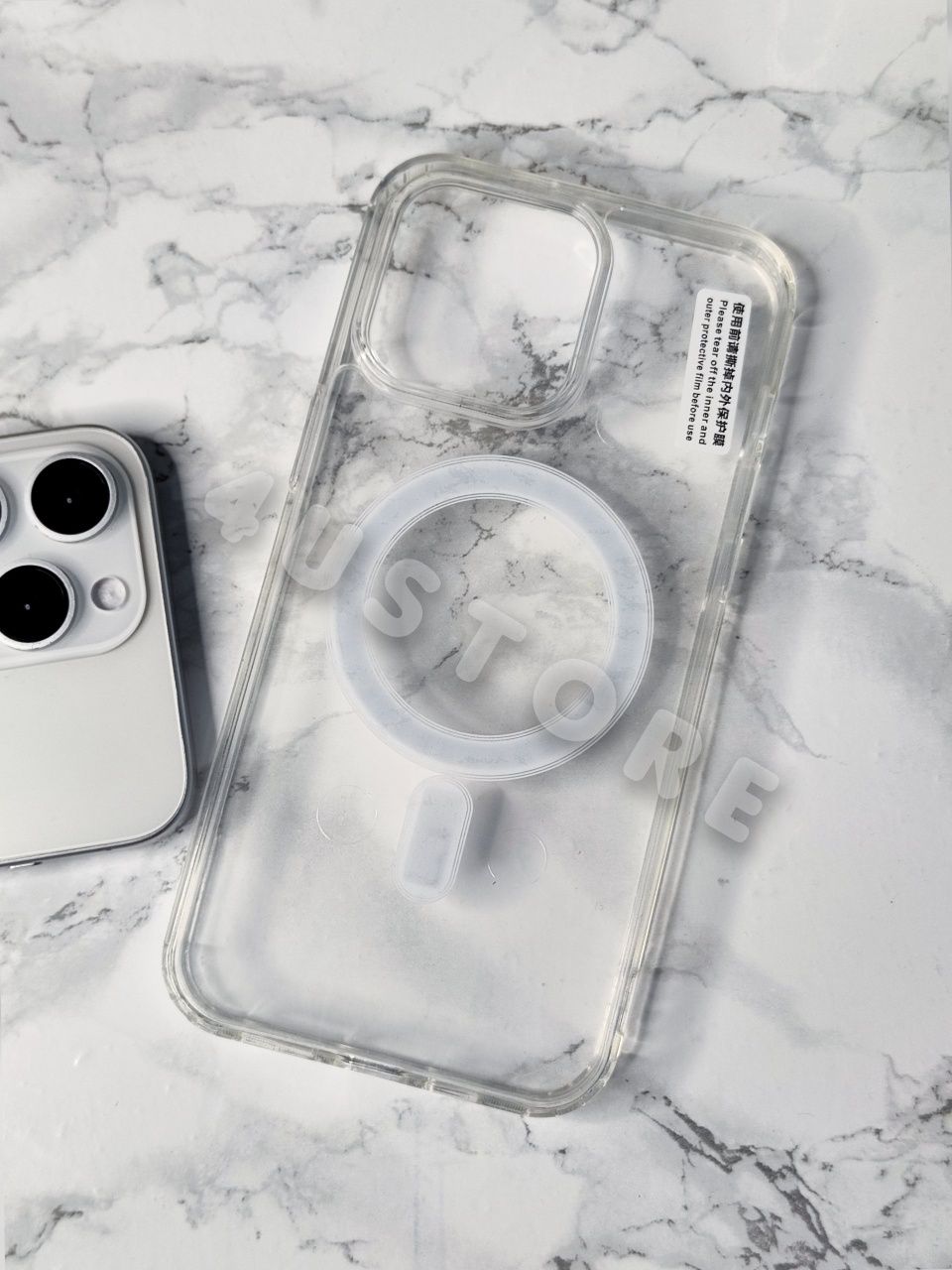 Чехол Clear Magsafe на iPhone 15 Pro Max прозрачный, чохол прозорий