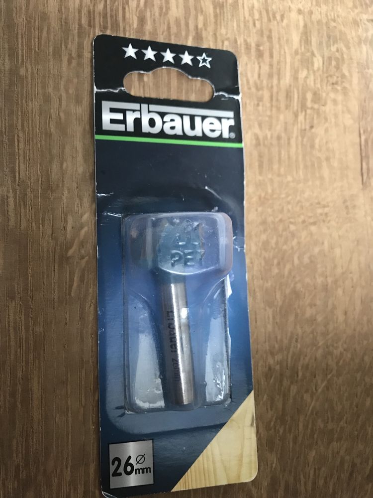 Фреза чашечная Erbauer TCT Hinge Cutter 26mm для дверных петель