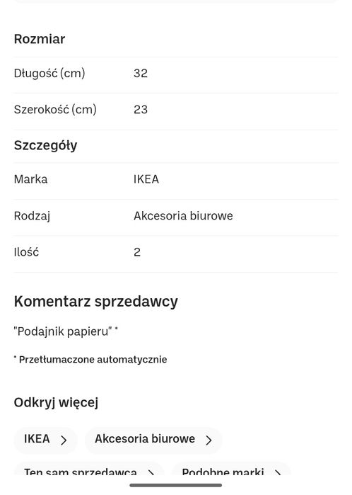 Akcesoria biurowe IKEA