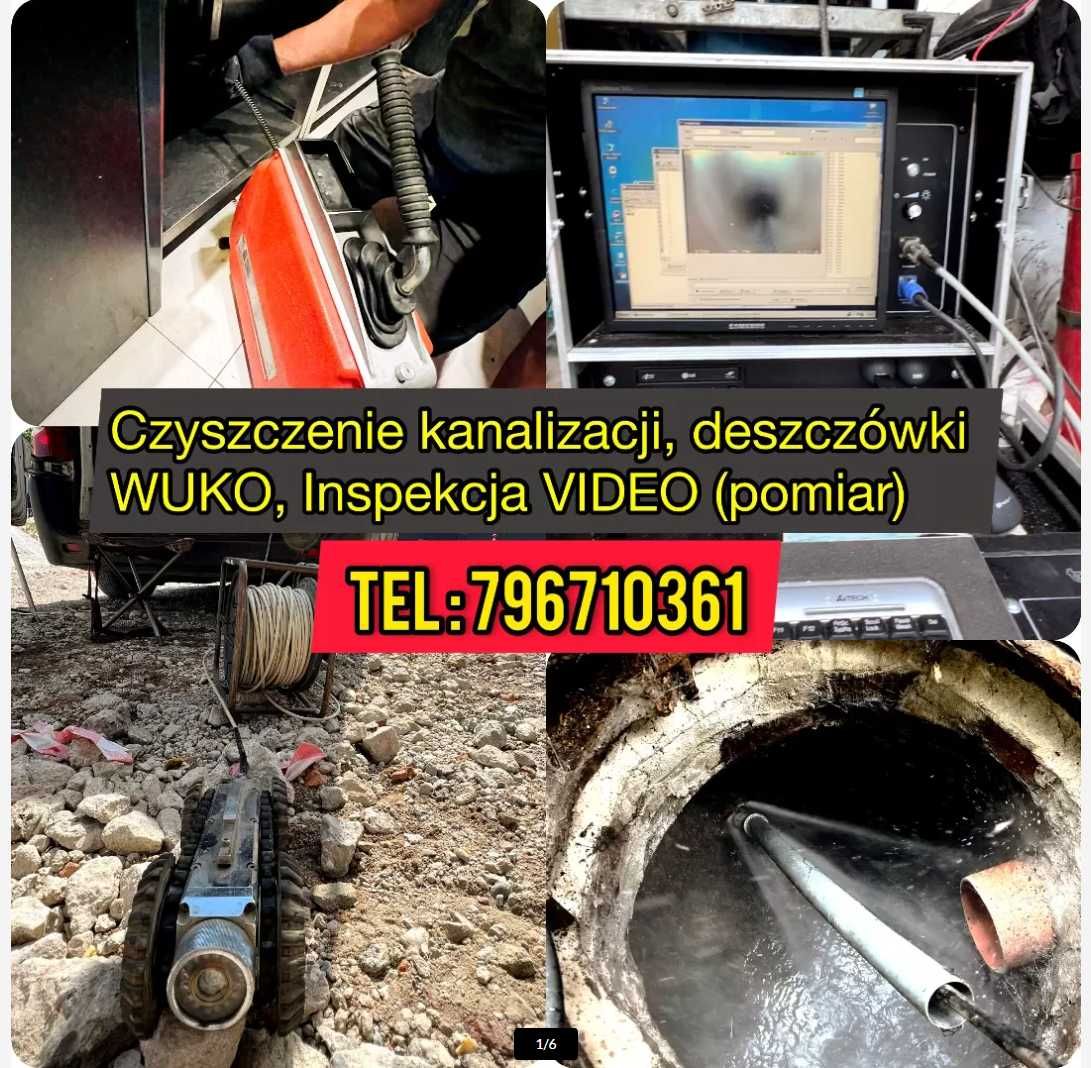Hydraulik/Udrażnianie Rur/Czyszczenie Kanalizacji/Kamera/WUKO Wrocław!