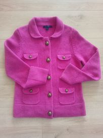 Różowy sweter kardigan wełna 100% Boden L 40