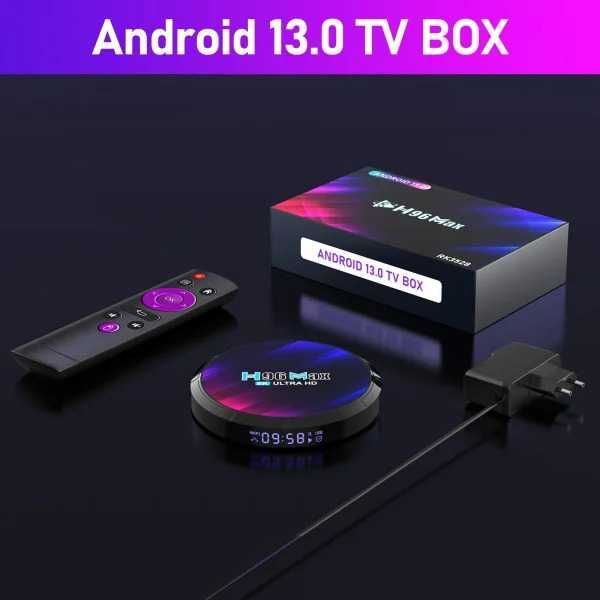 Смарт ТВ приставка Smart TV Box (4/64 ГБ) H96 Max 8K Ultra HD(Кругла)
