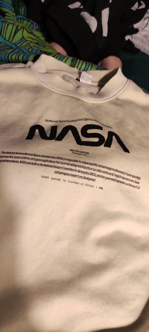 Bluza H&M S/M z napisem NASA