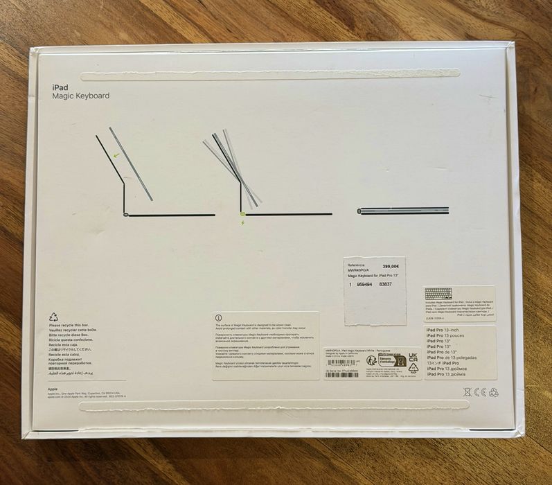 Capa iPad Magic Keyboard White