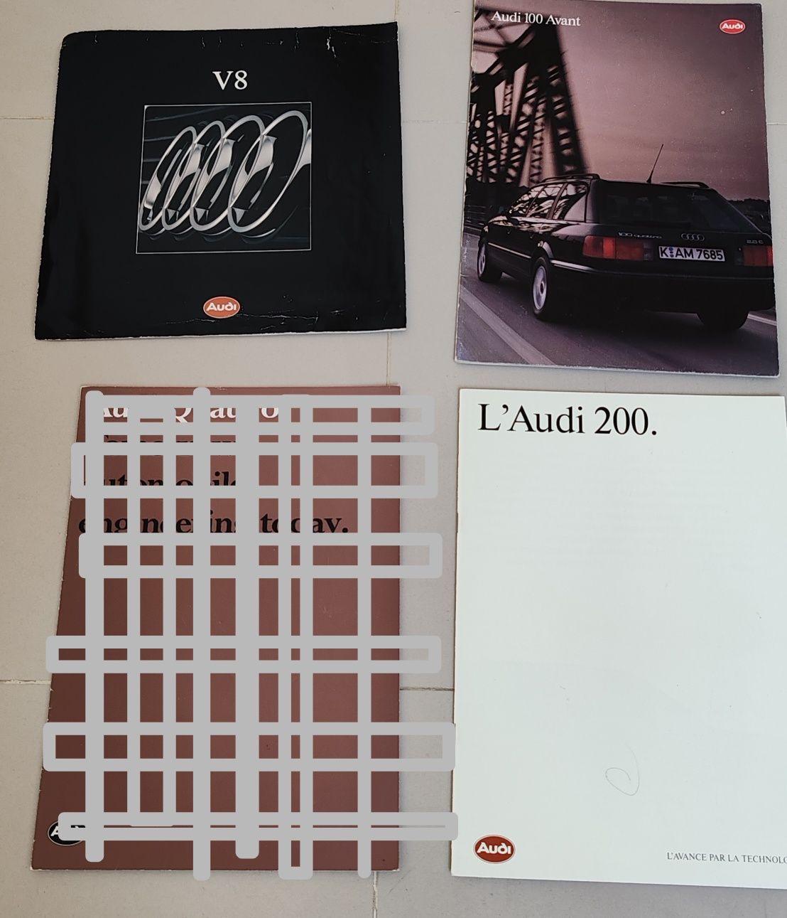 Catálogos/panfletos Audi