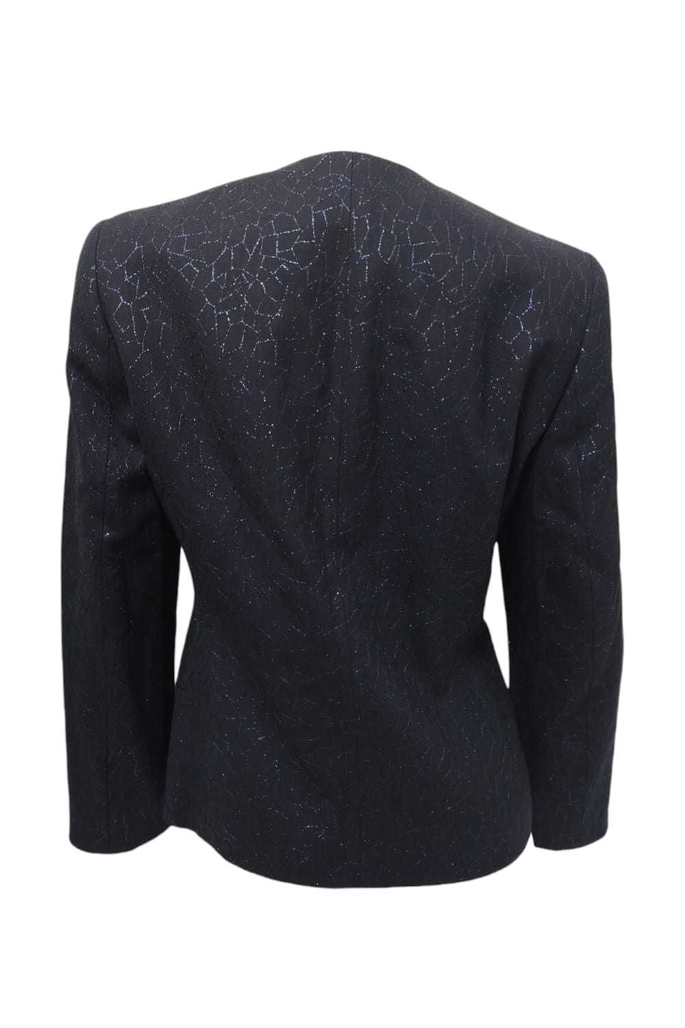 Vintage Shiny Wool Blazer Louis Feraud błyszczący wełniany żakie