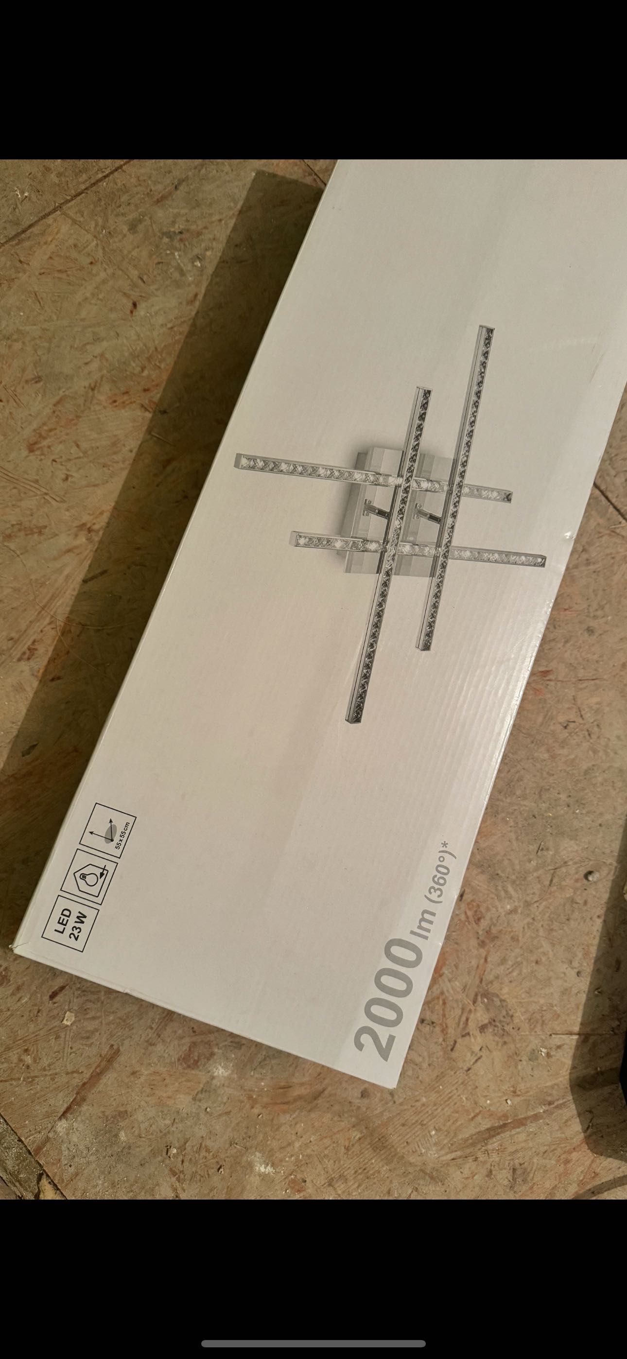 NOWY Plafon Led światło kryształki ledowe