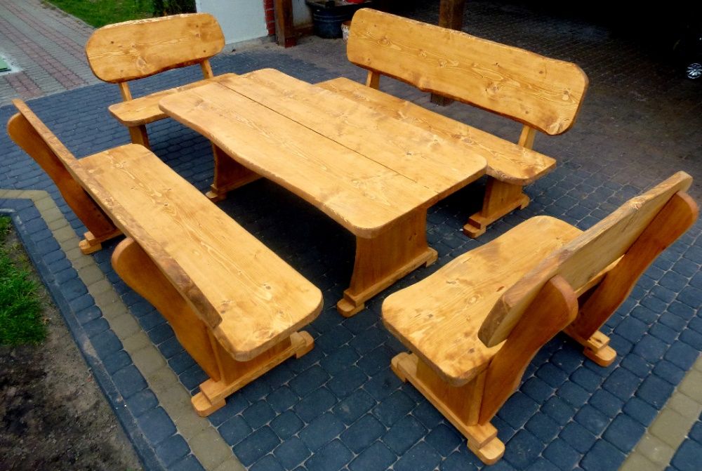 Meble ogrodowe drewniane huśtawka dostawa cały kraj wysyłka za granice