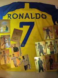 Koszulka Ronaldo Al-Nassr NOWA!  + 55 kart piłkarskich roz. 116