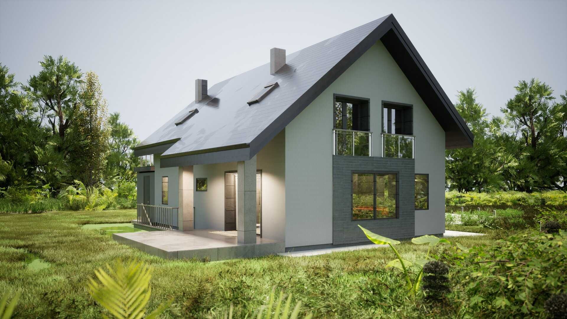 PROJEKT DOMU INDYWIDUALNY - Biuro Projektowe Architekt, projekty domów