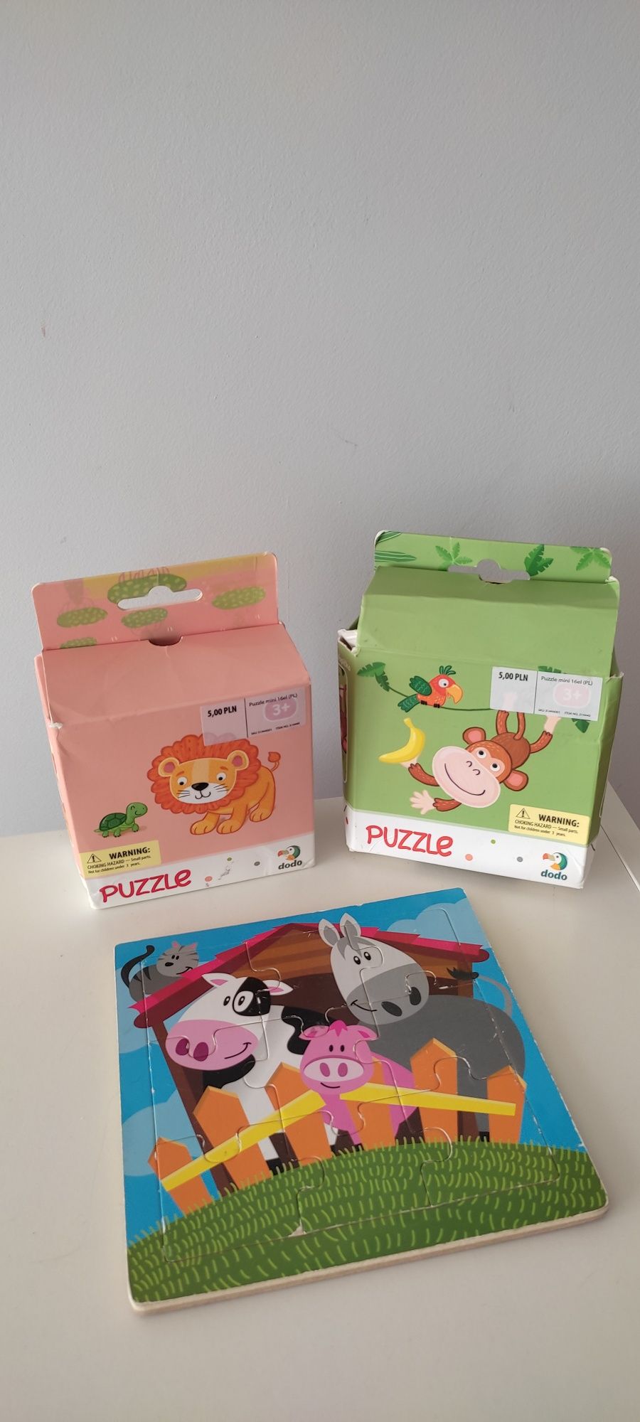 Duży zestaw puzzli m. in. Kicia Kocia, Świnka Peppa