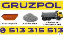 Wywóz Gruzu Rozbiórki Wykopy Przesiewanie Transport|"GRUZPOL KRUSZYWA"