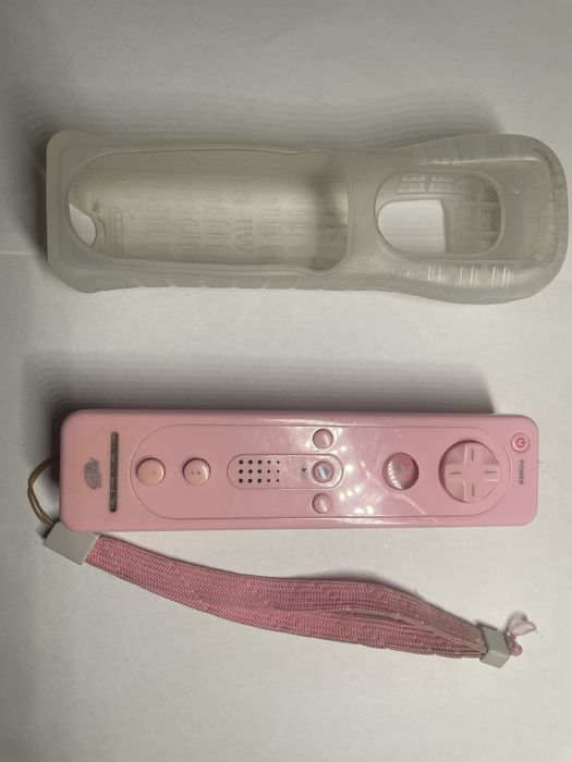 Wii Motion Plus для Nintendo wii пинк - розовый джойстик  + чехол сили