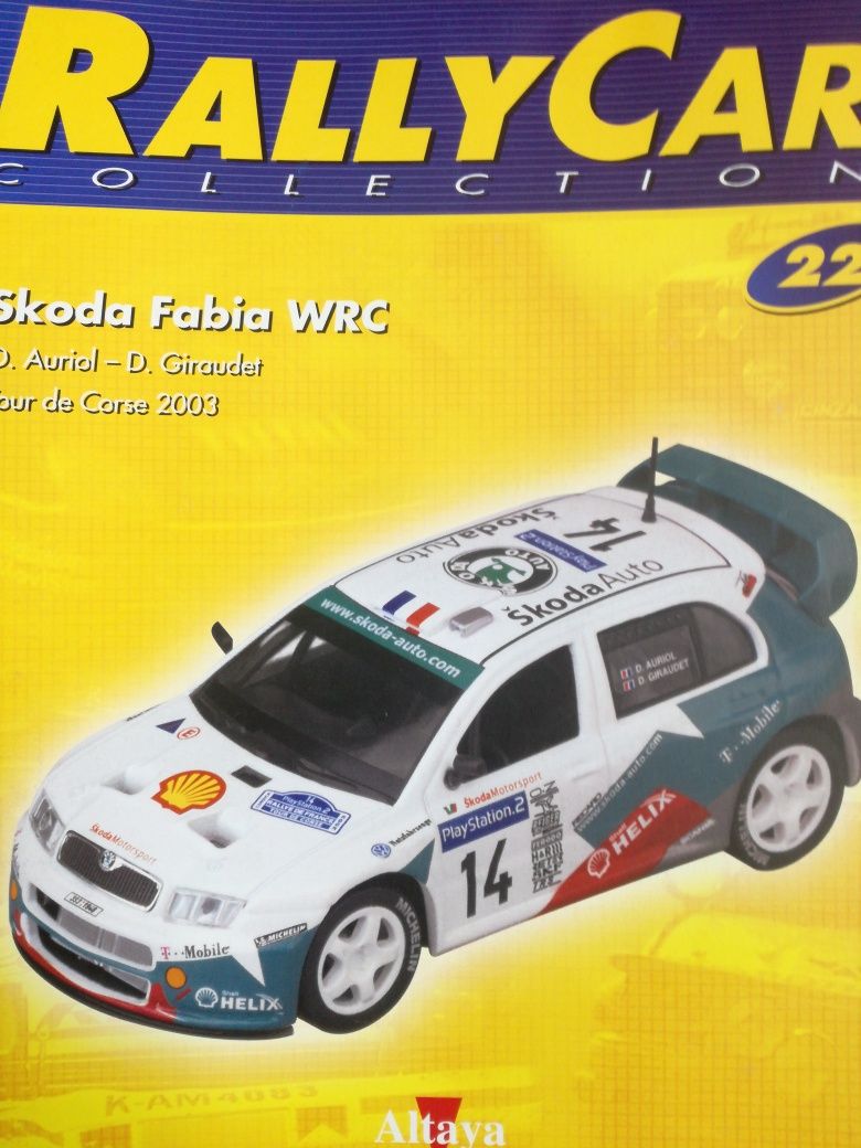 Miniatura 1/43 Sckoda Fabia WRC D. Auriol T Corse 3003
