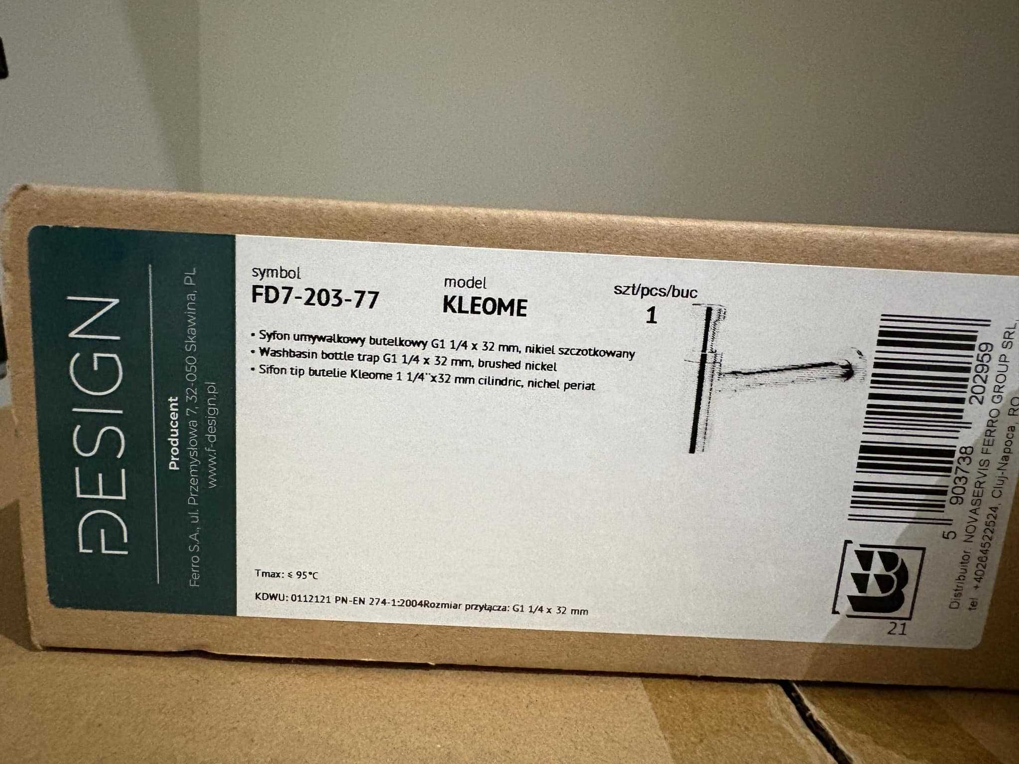 Umywalka ścienna Bernstein TWG02 z konglomeratu | Zestaw | Nowa
