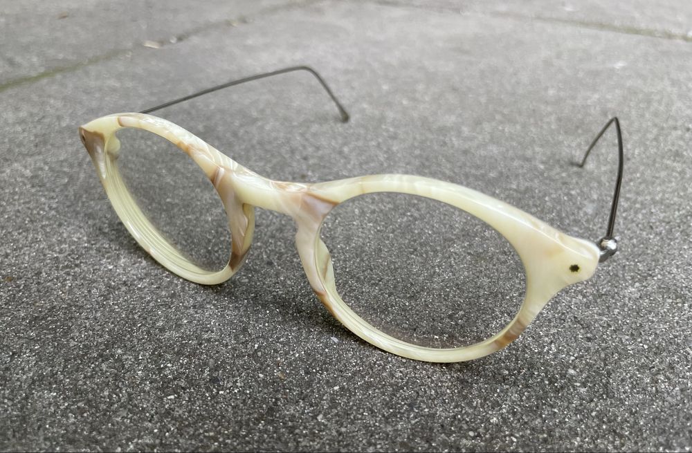 Luksusowe okulary Sirene - ręcznie wykonane, zauszniki ze srebra, nowe