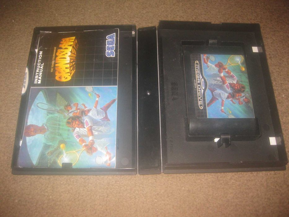Jogo "GrandSlam: The Tennis Tournament" para Sega Mega Drive/Completo!