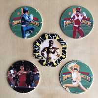 5 Tazos Power Rangers Matutano