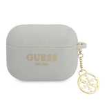 Etui Guess Silicone Charm 4G Collection na AirPods Pro - szare