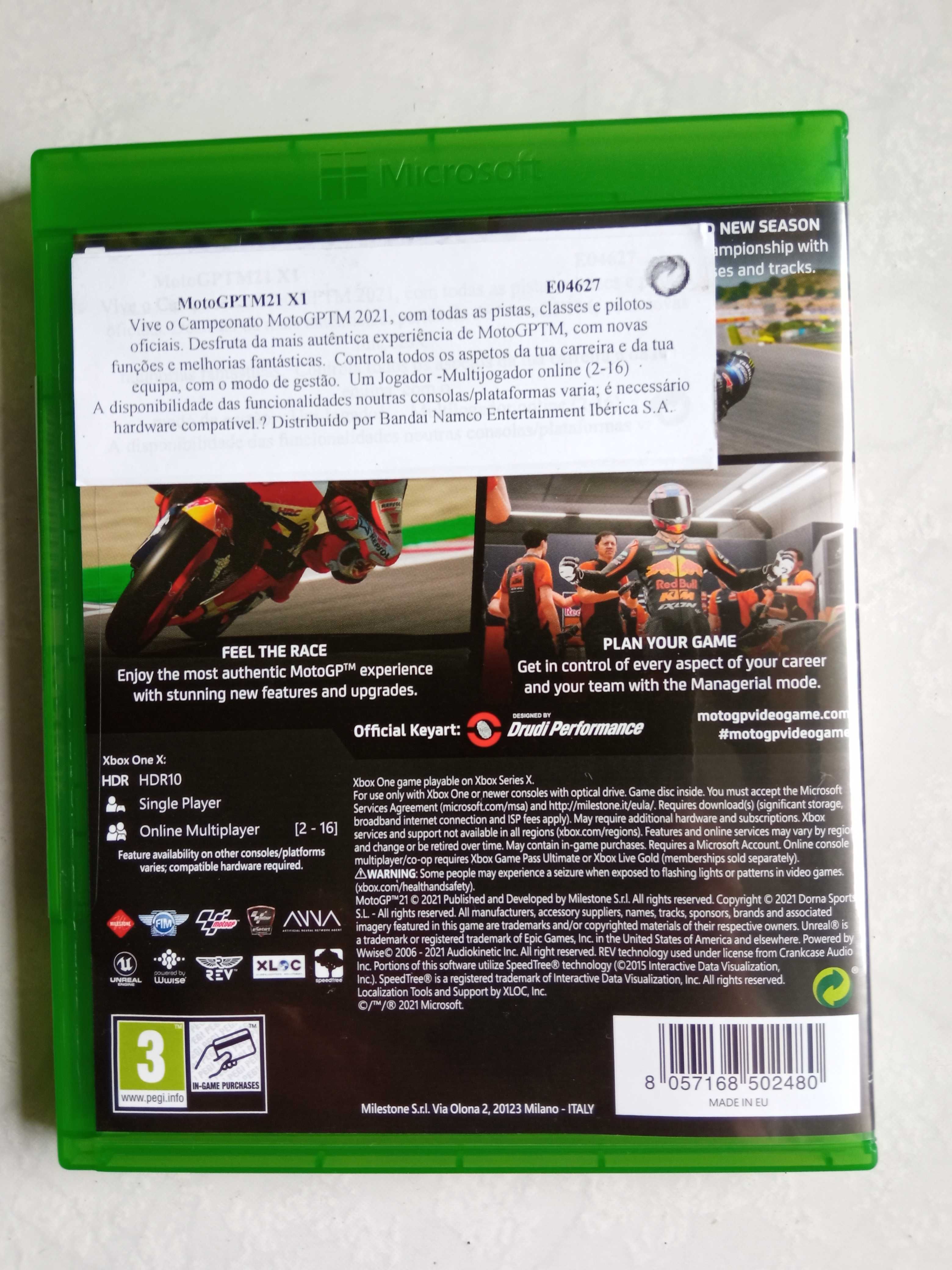 Jogo X-BOX ONE Moto GP 2021