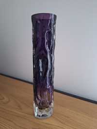 Wazon szklany fioletowy Vintage