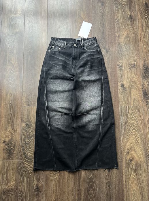 Широкі Джинси Jaded London Baggy Штани Джинсові Чорні Обрізані Y2K SK8