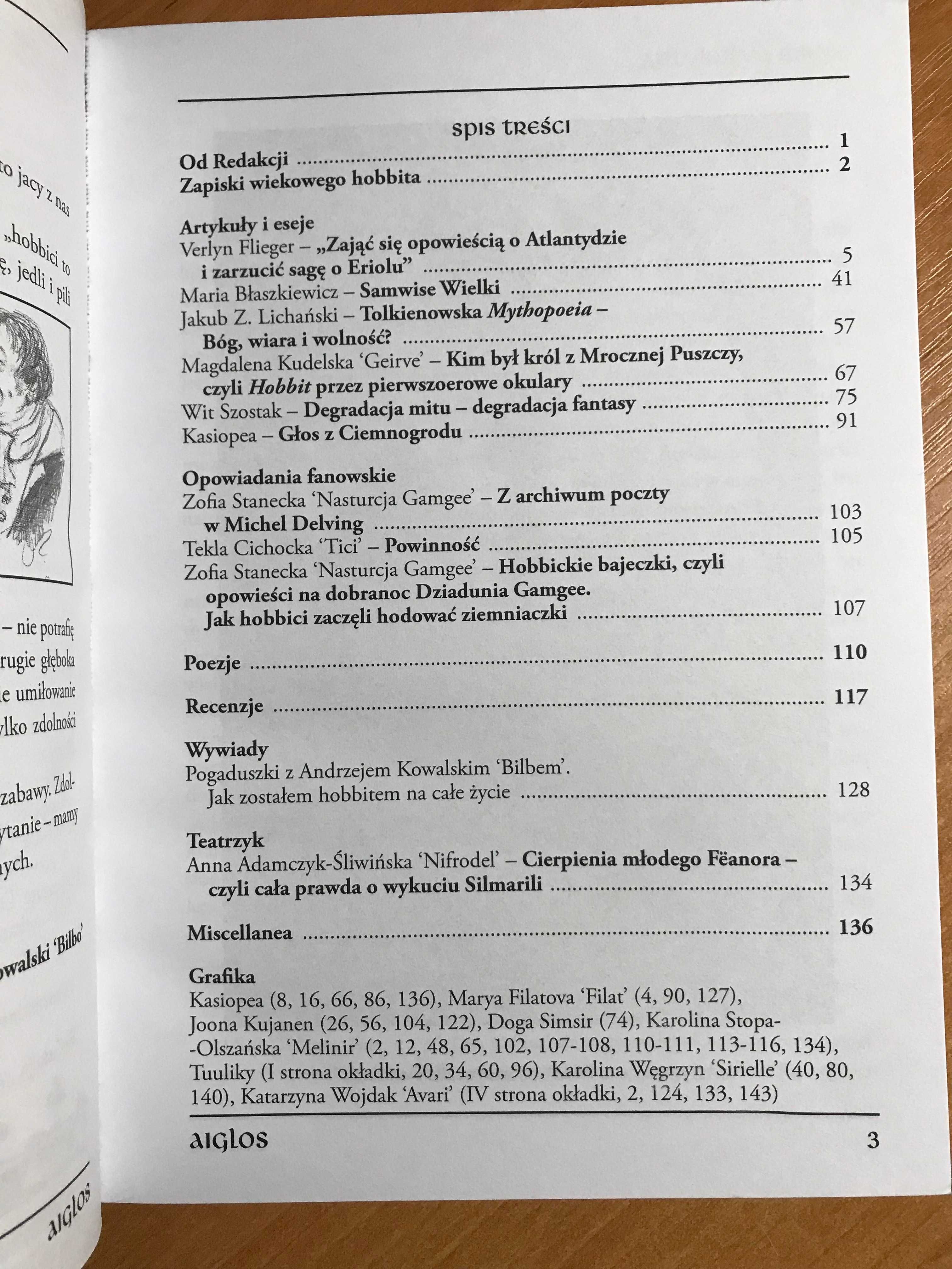 Aiglos. Almanach tolkienowski nr 16 Tolkien Hobbit Władca pierścieni
