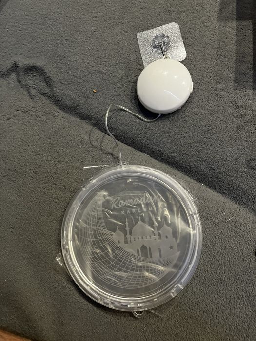 Dekoracyjne oswietelnie lampki led witraz 3D na okna lampki Ramadan