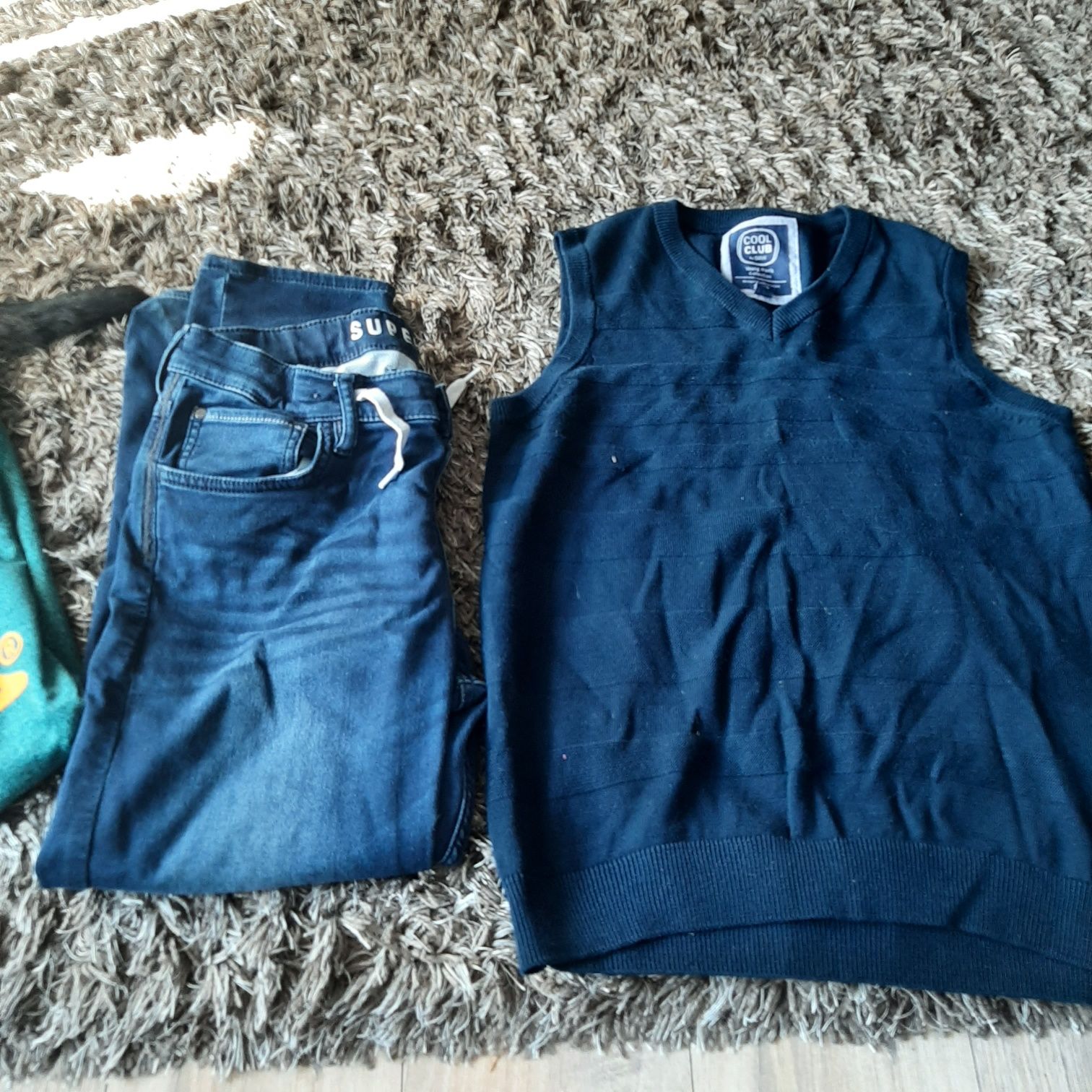 Jeans h&m 152 chłopięce super soft