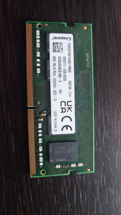 Оперативна пам'ять для ноутбука Kingston DDR4 8 GB