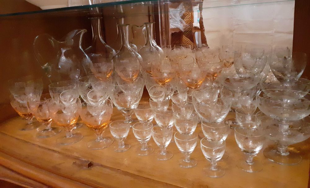 Serviço de copos vintage