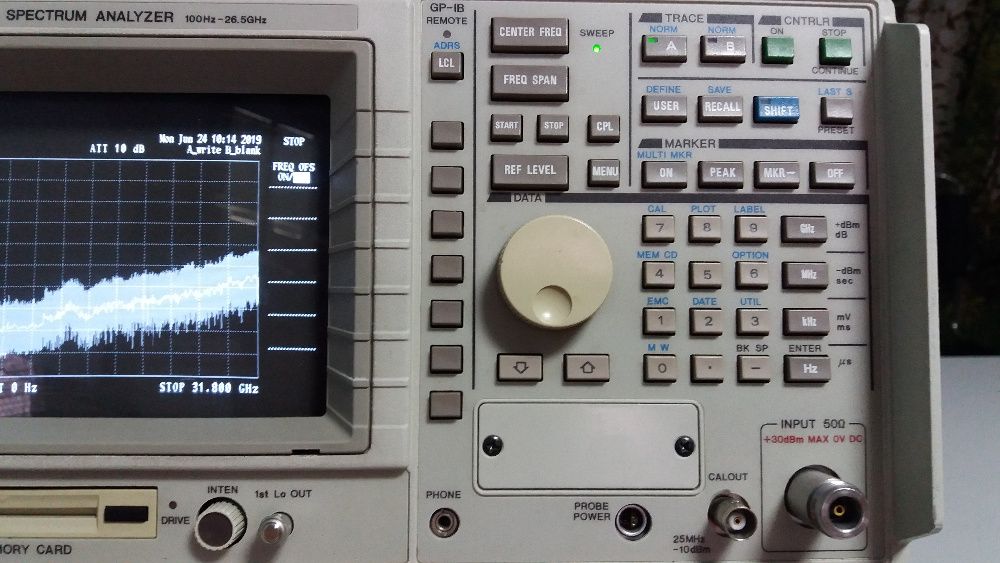 Analisador  Espectro Advantest R3271A 100Hz a 26.5GHz