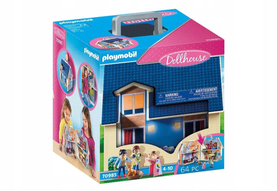 Playmobil Przenośny domek z wyposażeniem 70985