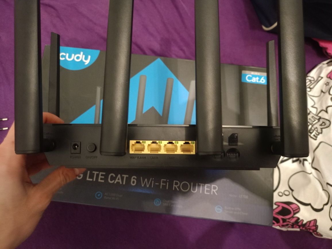 Nowy! Router Cudy 4G LTE CAT 6 Wi-Fi. Router na kartę SIM.