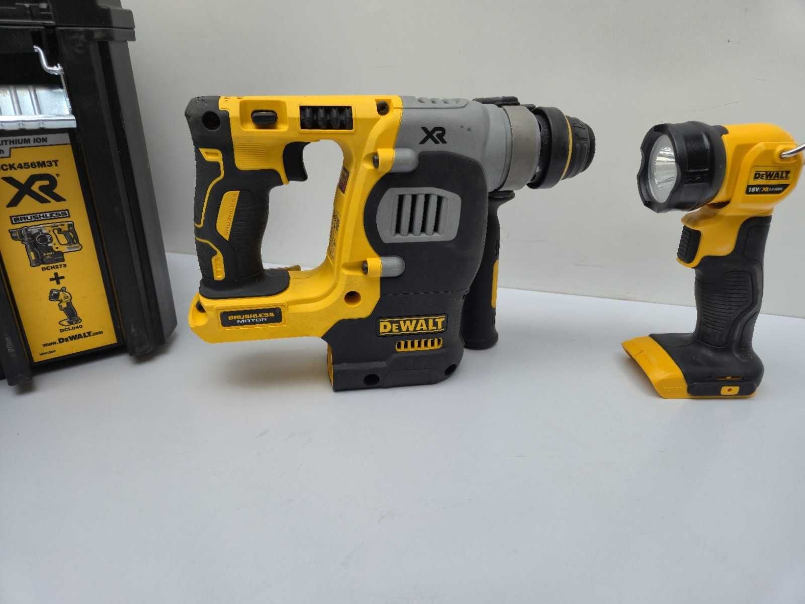 DeWalt DCH273 18V XR Brushless – młotowiertarka SDS + latarka LED