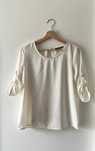 Kremowa ecru letnia bluzka damska Only You S 36